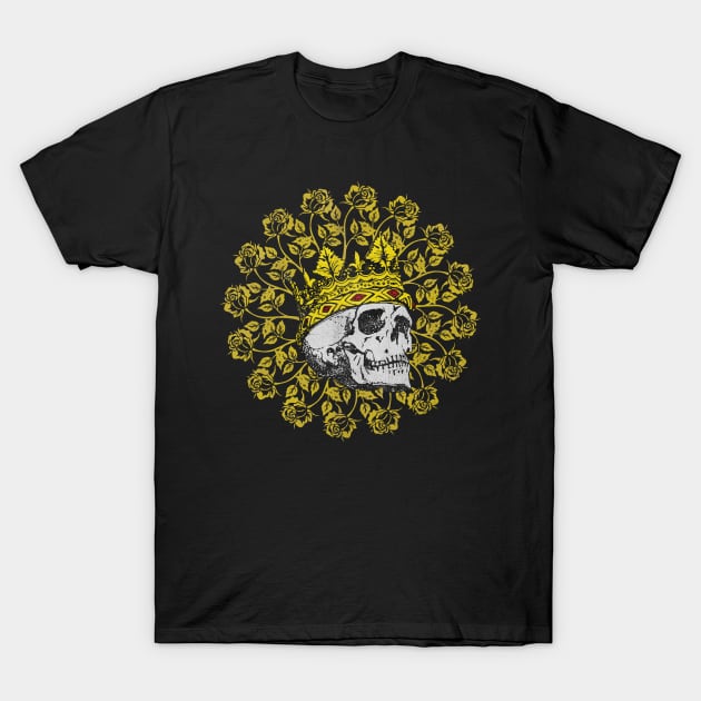 skull T-Shirt by purplecrowshub